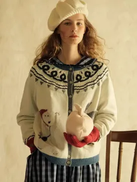 Scandinavian Childish Wool Cardigan【s0000005935】