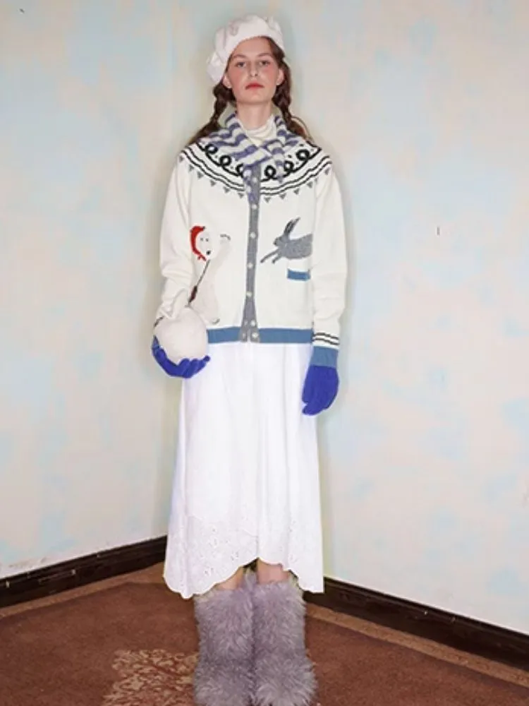 Scandinavian Childish Wool Cardigan【s0000005935】