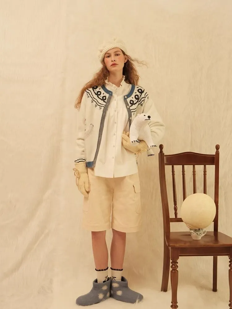 Scandinavian Childish Wool Cardigan【s0000005935】