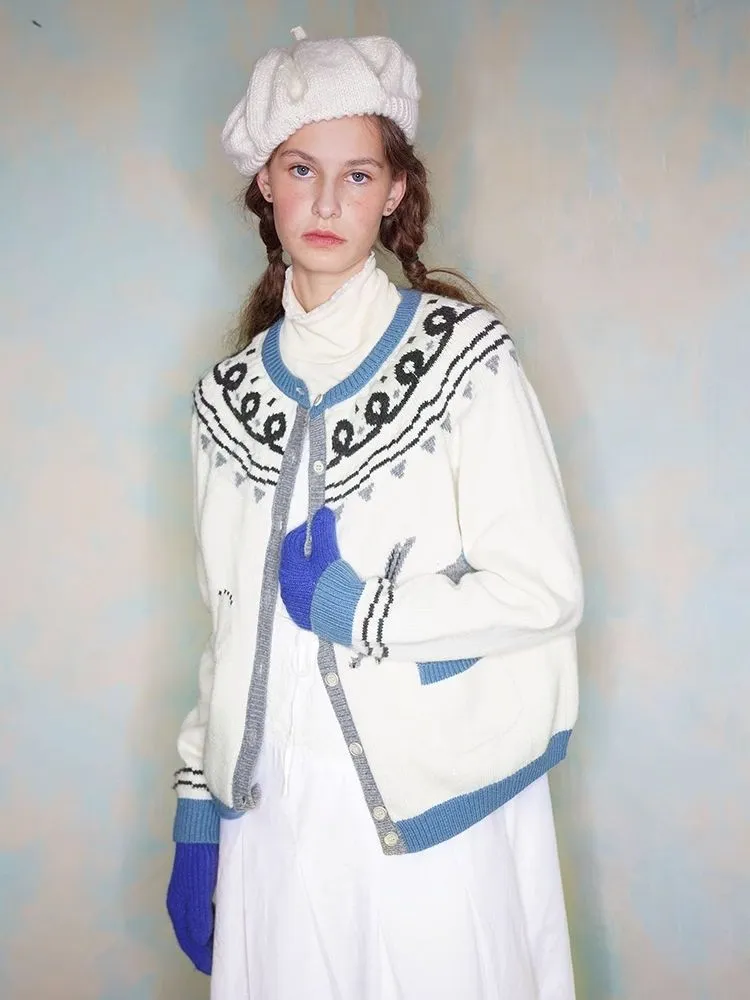 Scandinavian Childish Wool Cardigan【s0000005935】
