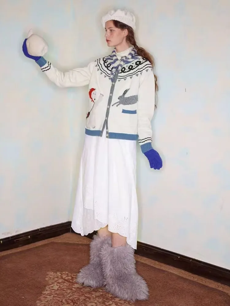 Scandinavian Childish Wool Cardigan【s0000005935】