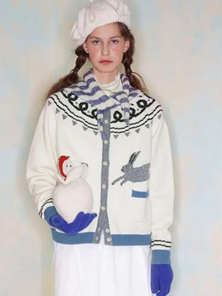 Scandinavian Childish Wool Cardigan【s0000005935】