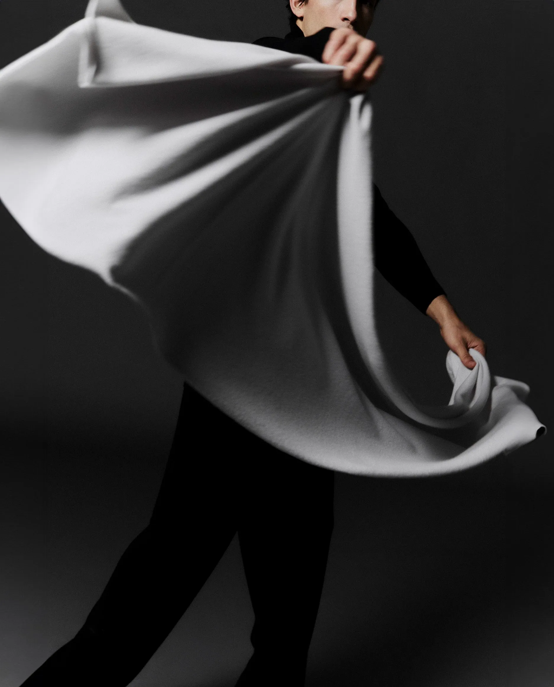 Schal aus Cashmere in Navy