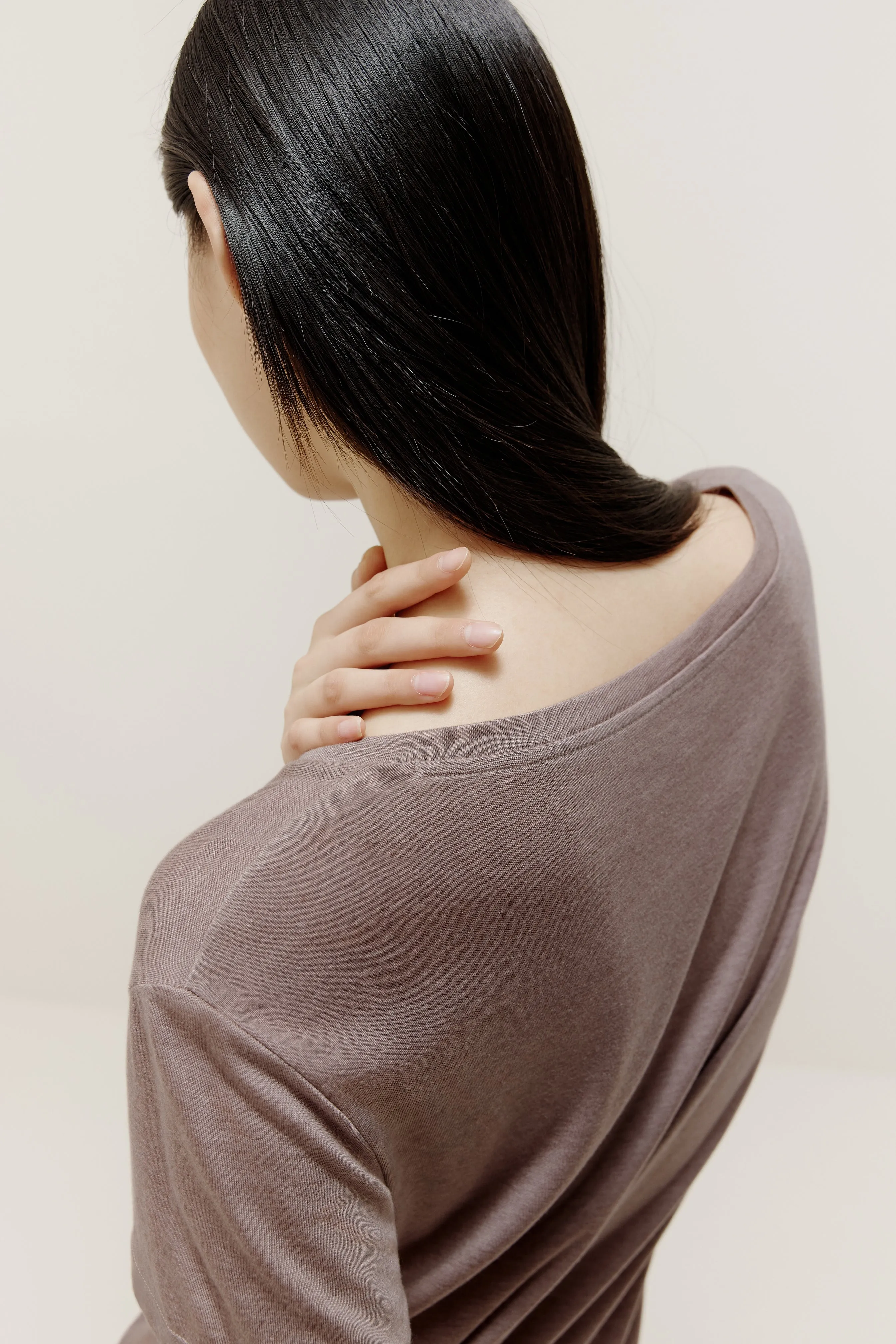 Short Sleeve Drape-Front Sweater
