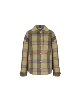 SIAN JACKET GREEN CHECK
