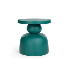 Side Table for Outdoors & Living Room | Green Side Stool