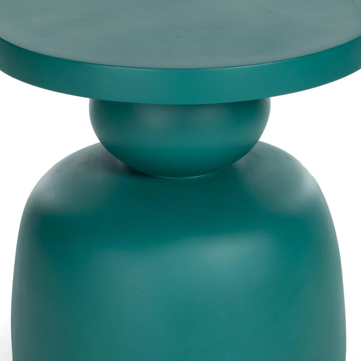 Side Table for Outdoors & Living Room | Green Side Stool