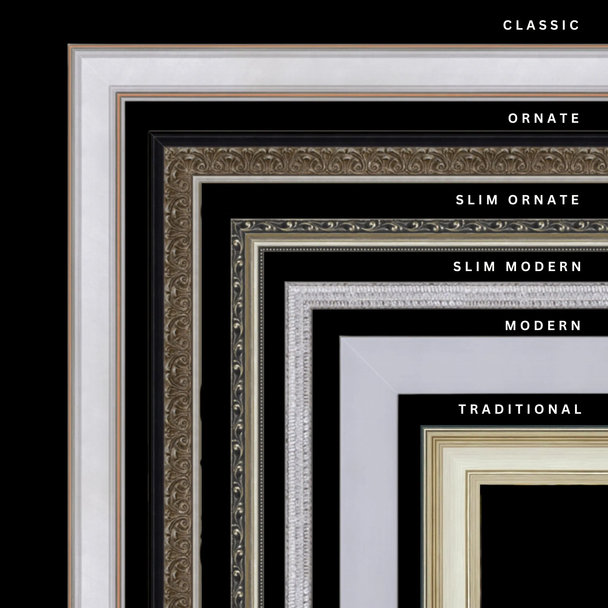 Silver 26x25 Picture Frame Ornate Traditional Classic Antique