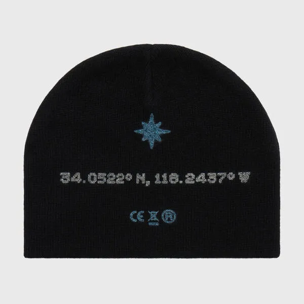 Skeleton Beanie Black