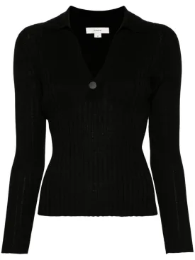 SNAP POLO SWEATER