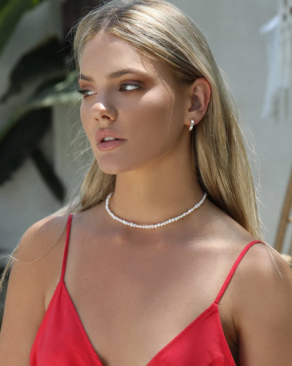 Square Thick Hoop Earrings  - Sterling Silver