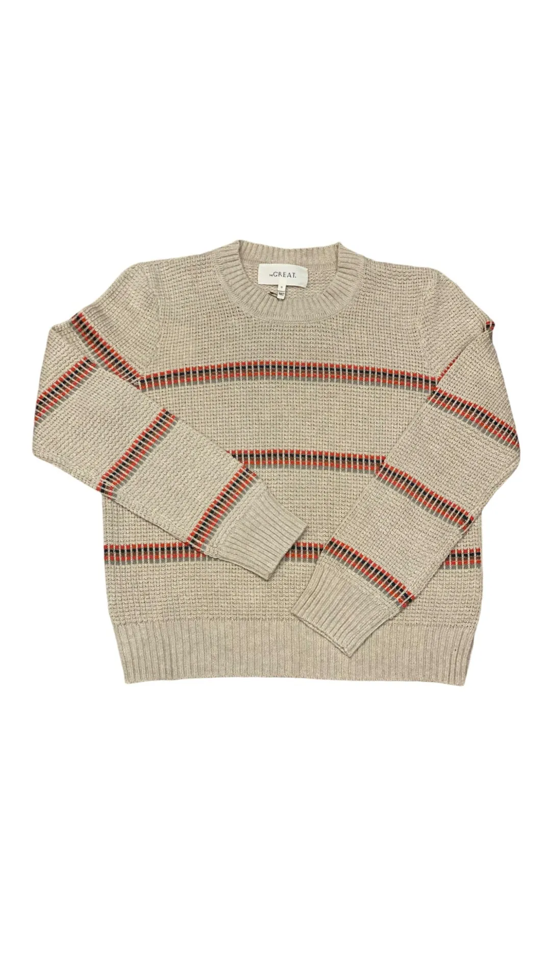 THE GREAT-The Shrunken Pullover Cream Ribbon Stripe
