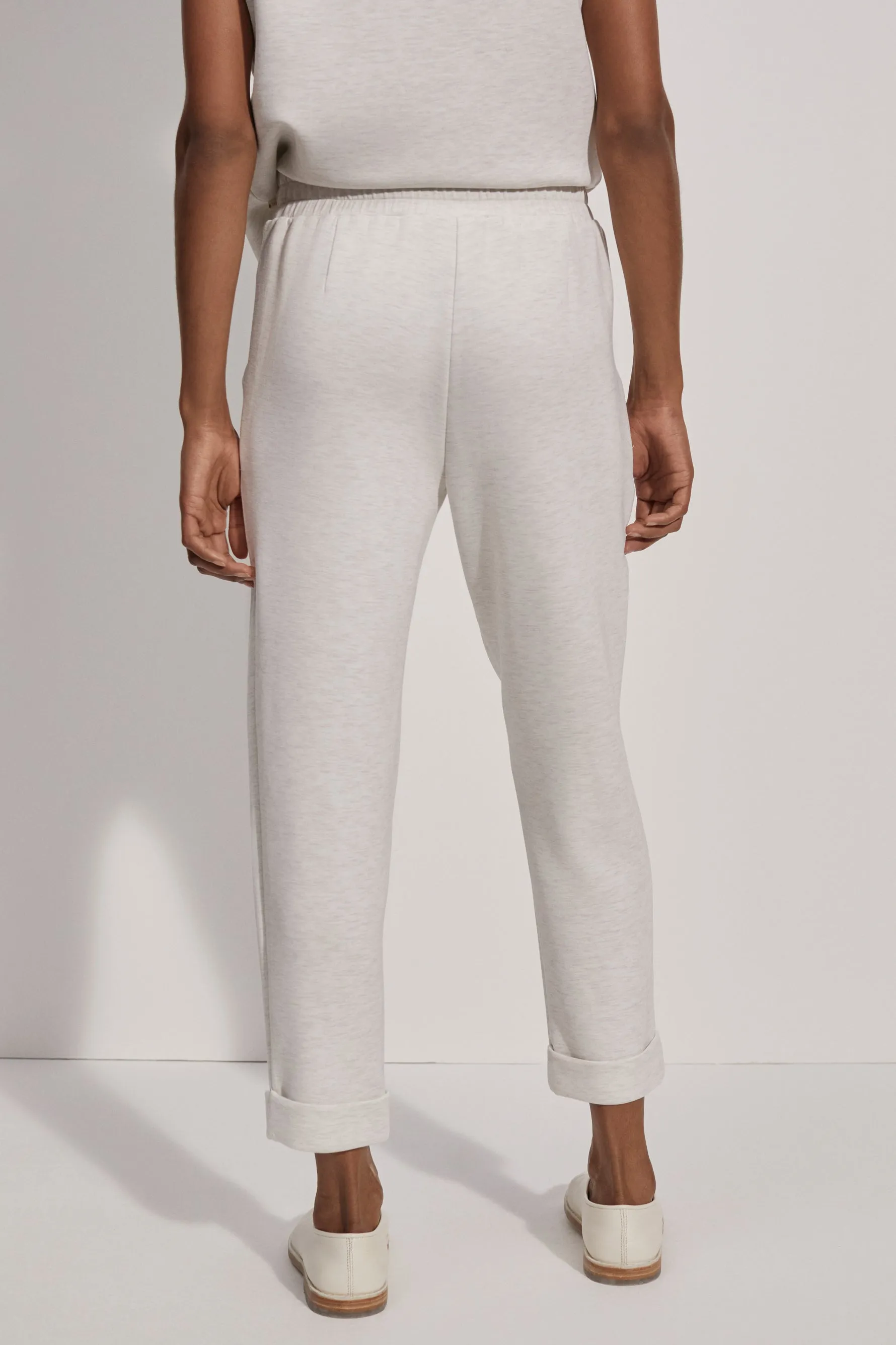 The Rolled Cuff Pant 25 - Ivory Marl