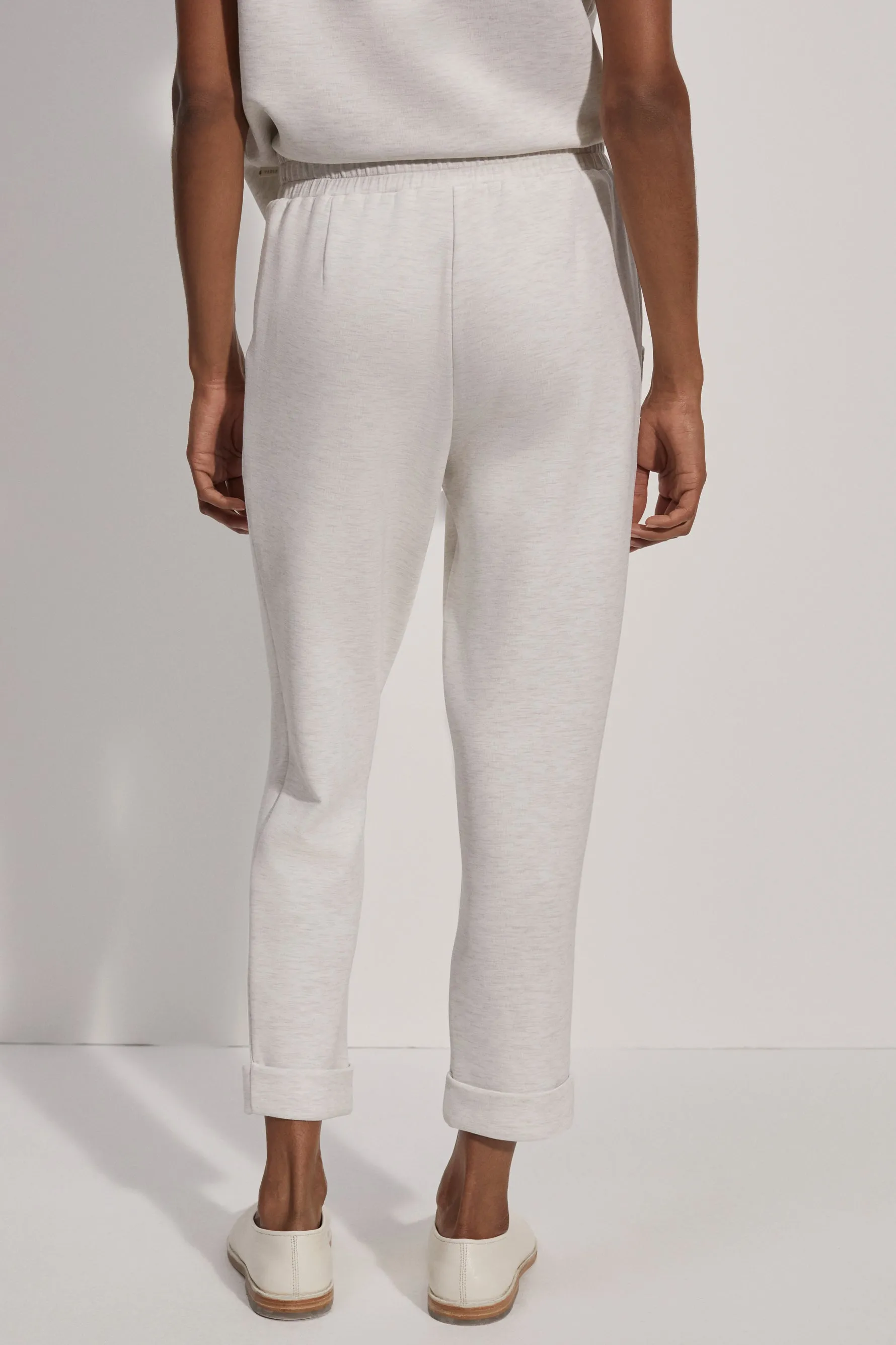 The Rolled Cuff Pant 25 - Ivory Marl