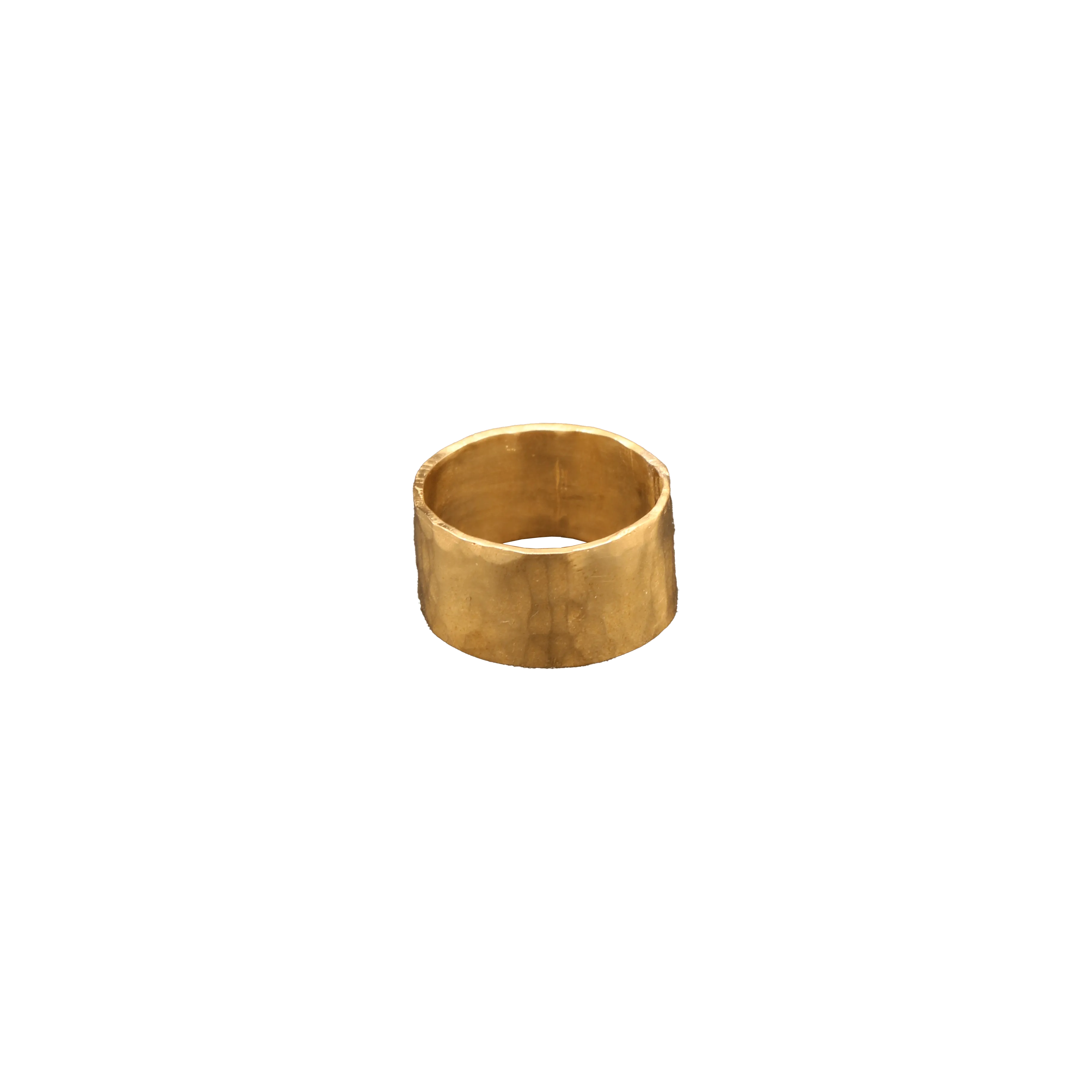 Thick Hammered Brass Rings