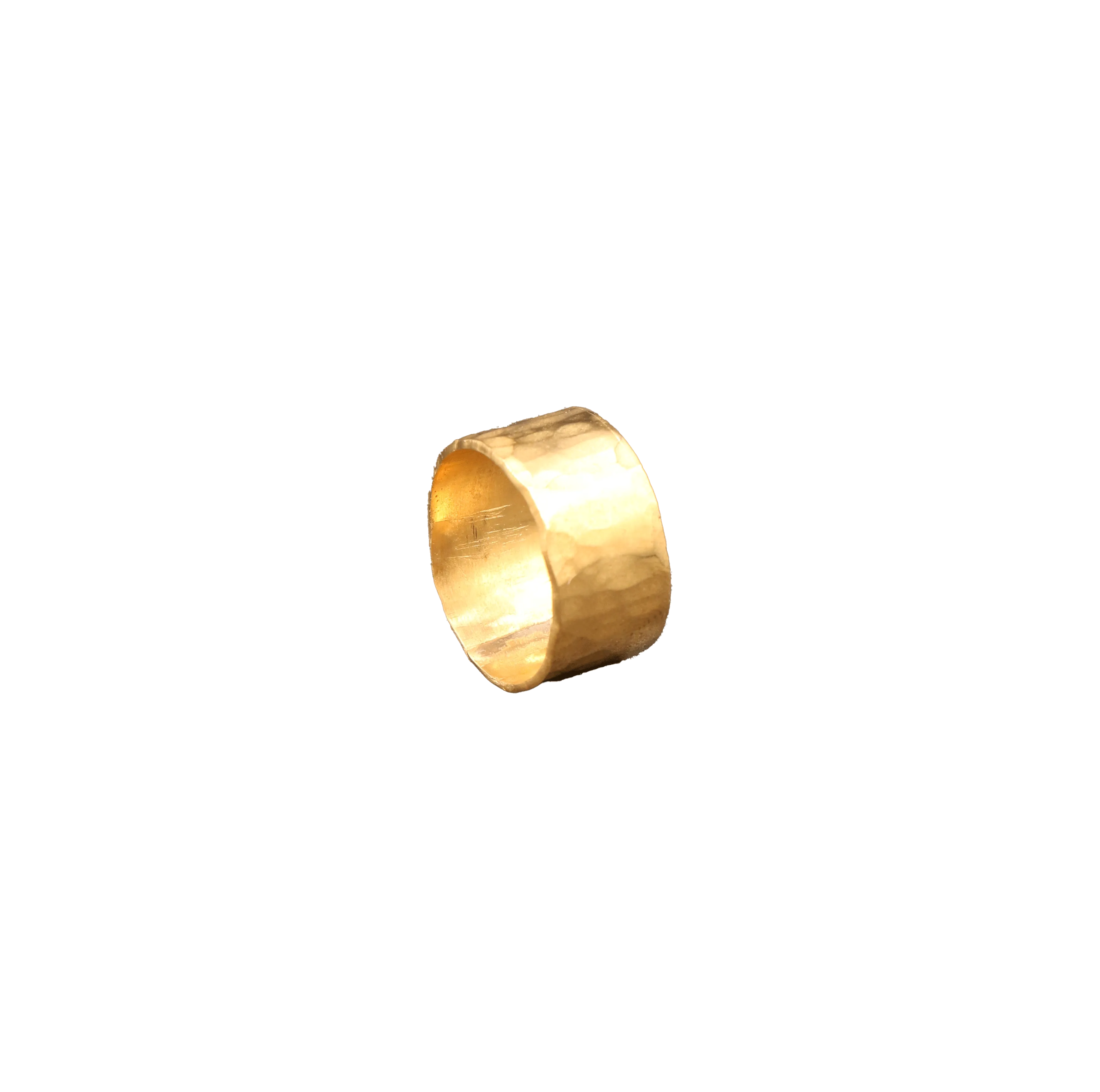 Thick Hammered Brass Rings