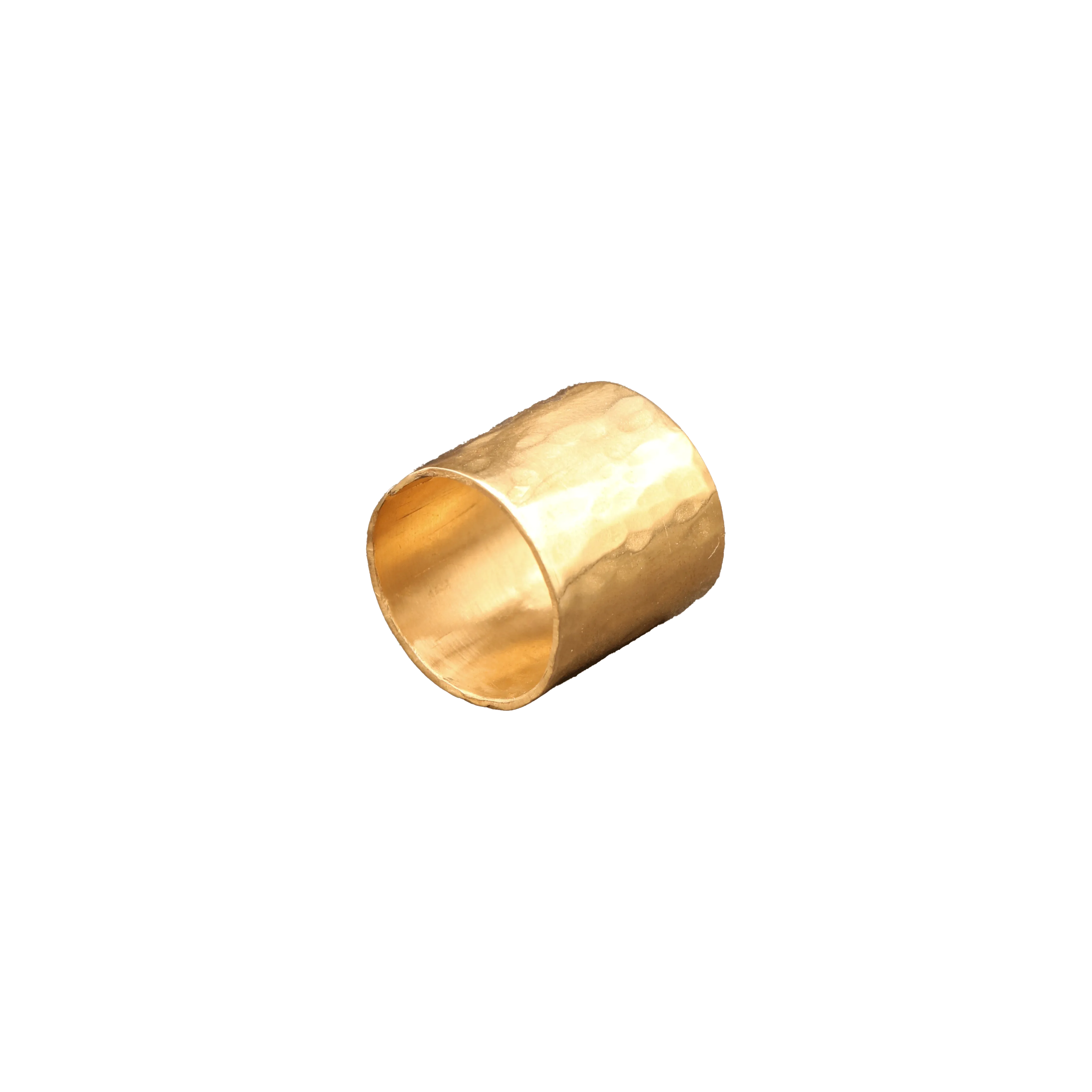 Thick Hammered Brass Rings