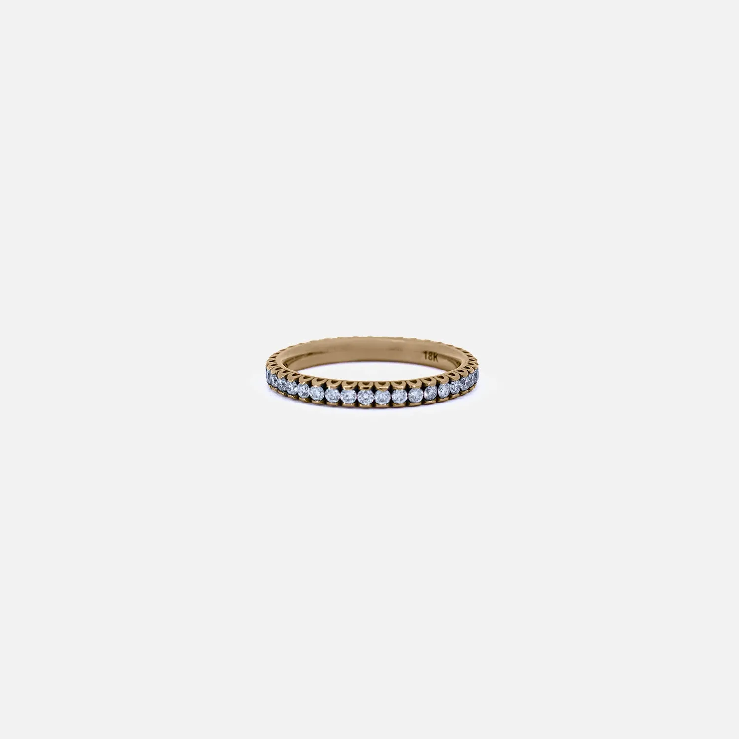 Tiny Petals Eternity Band | White Diamonds - 1.5mm