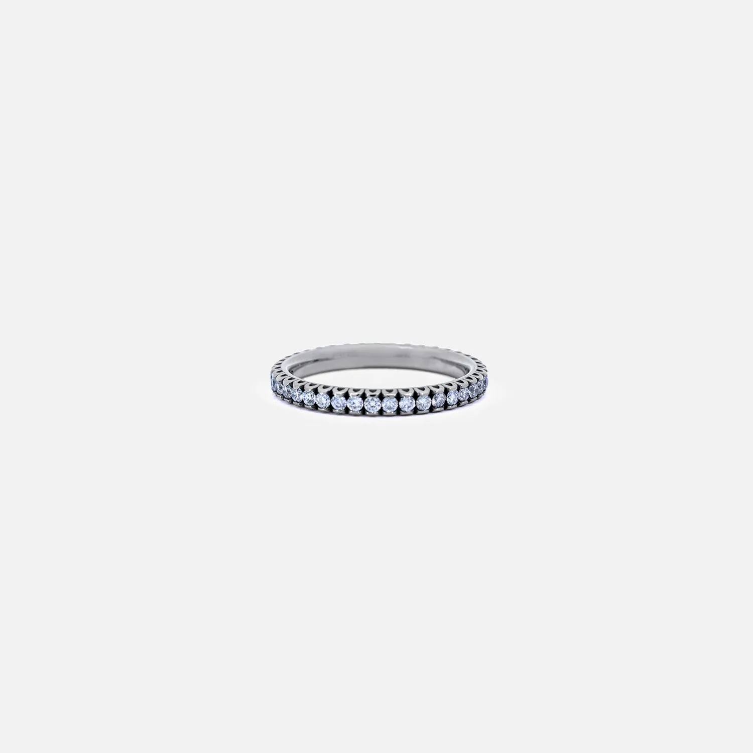 Tiny Petals Eternity Band | White Diamonds - 1.5mm