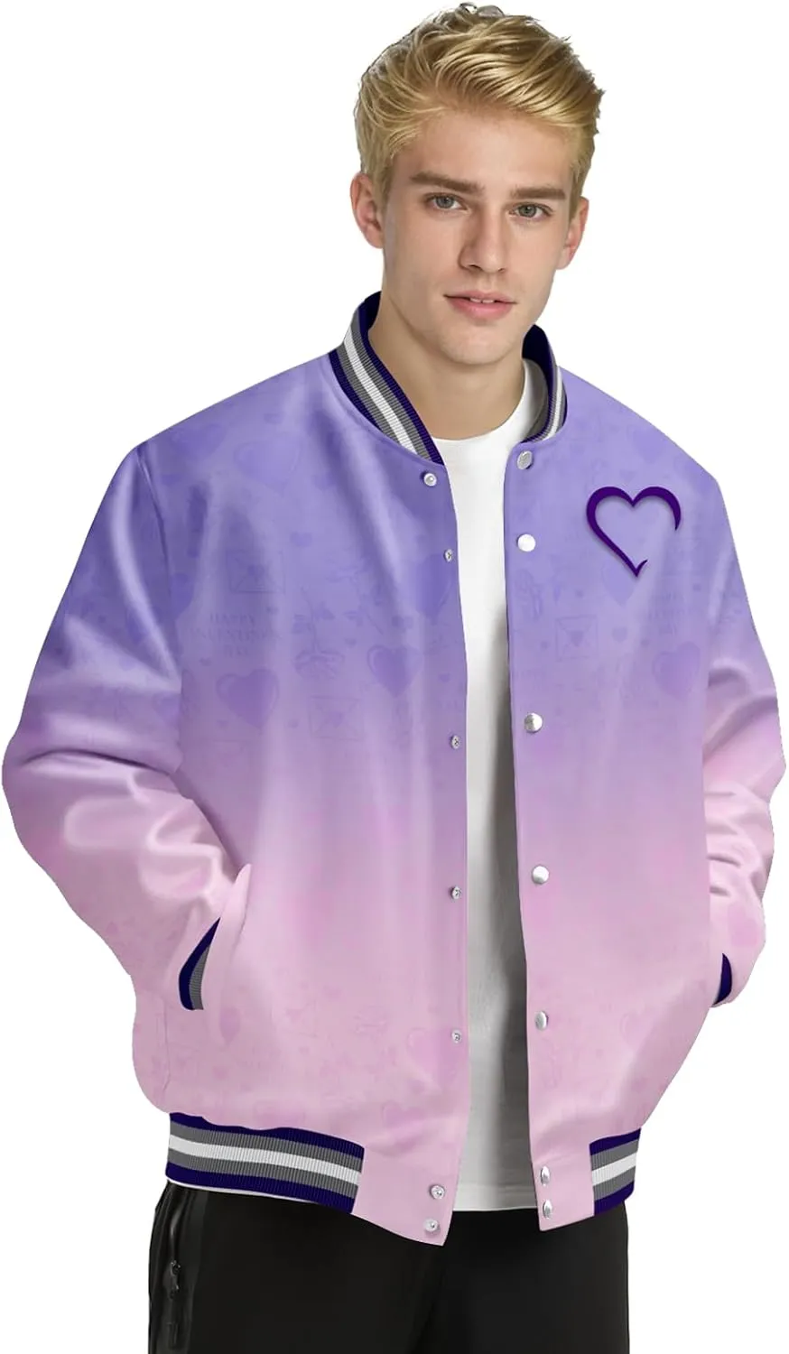 Unisex Varsity Jacket Leather Baseball Bomber Jackets Streetwear Coat Fashion Jacket