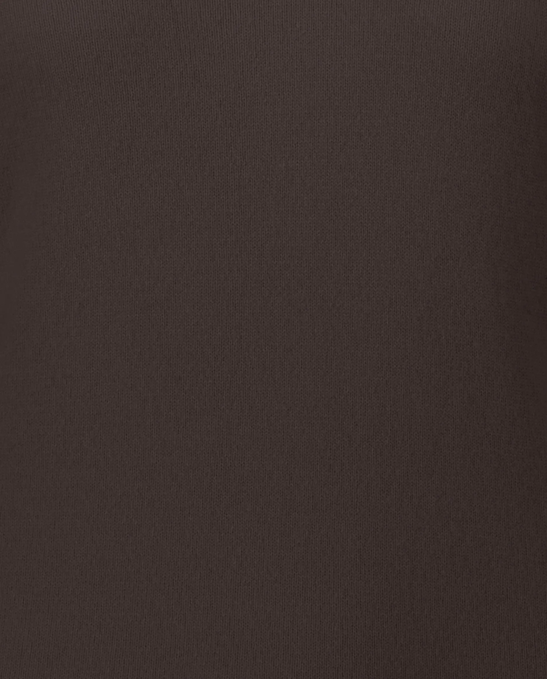 V-Pullover aus Cashmere in Braun