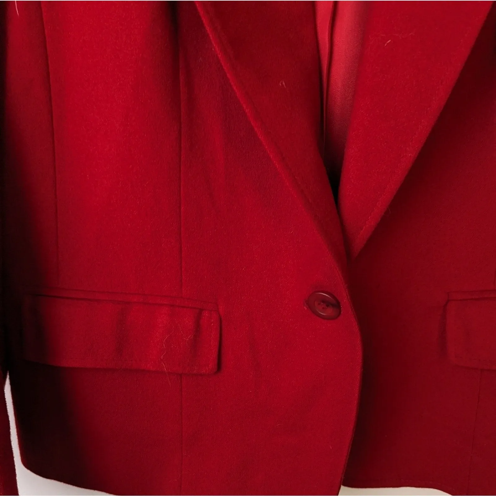 Vintage Pendleton Red  Wool Blazer / 18R