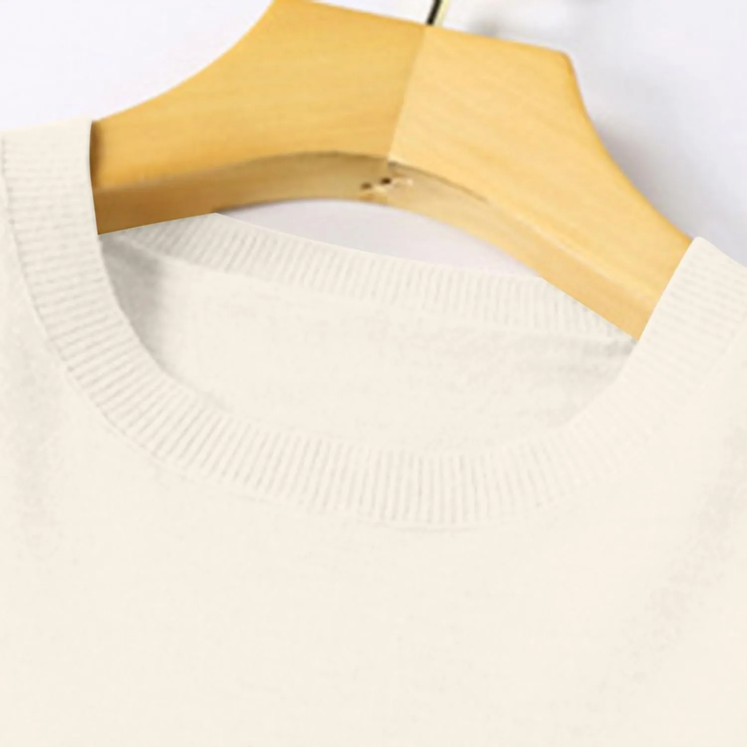 Wkishenl Cashmere Sweaters for Women Long Sleeve Crewneck/V-Neck Knit Pullover Classic Solid Shirts Fall Fashion Clothes 2025