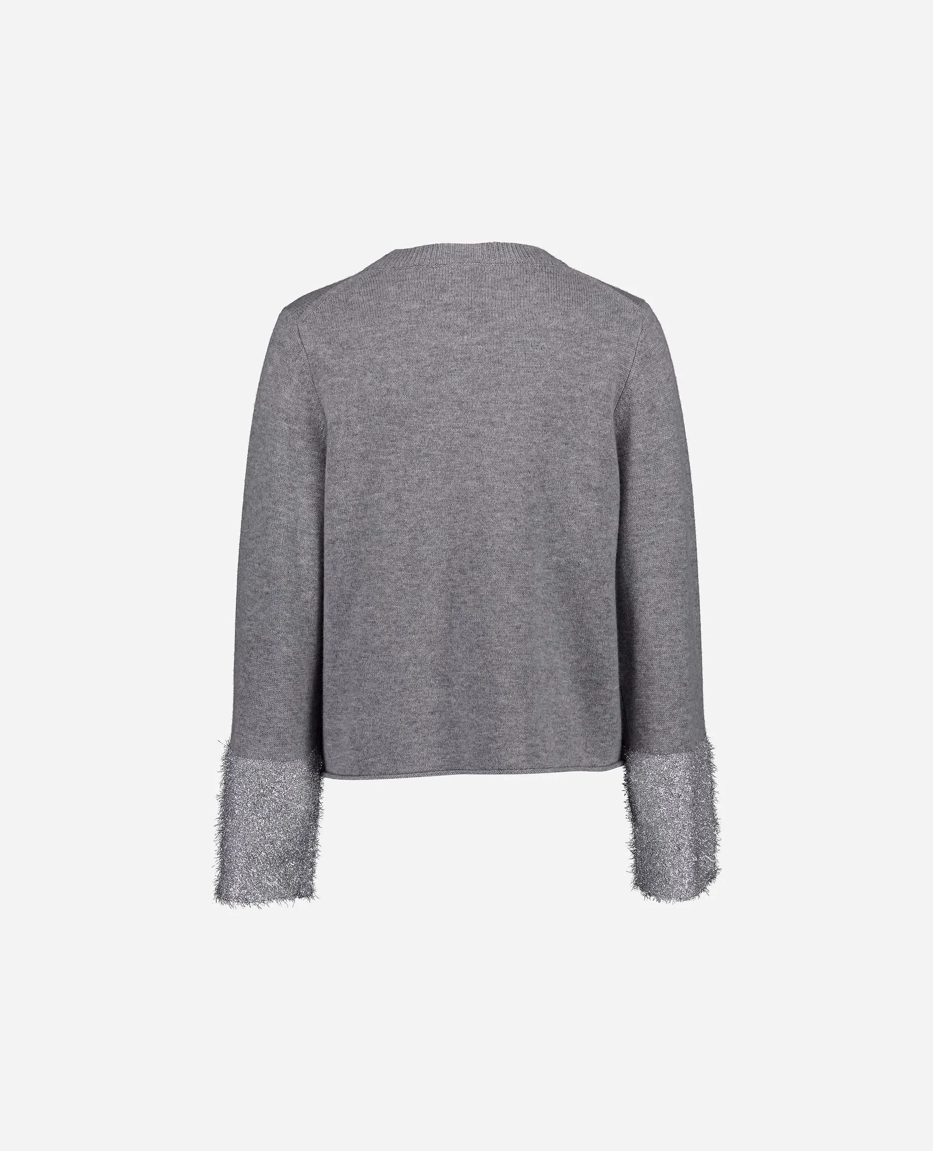 Woll-Mischung Pullover in Grau - Lockerer Schnitt