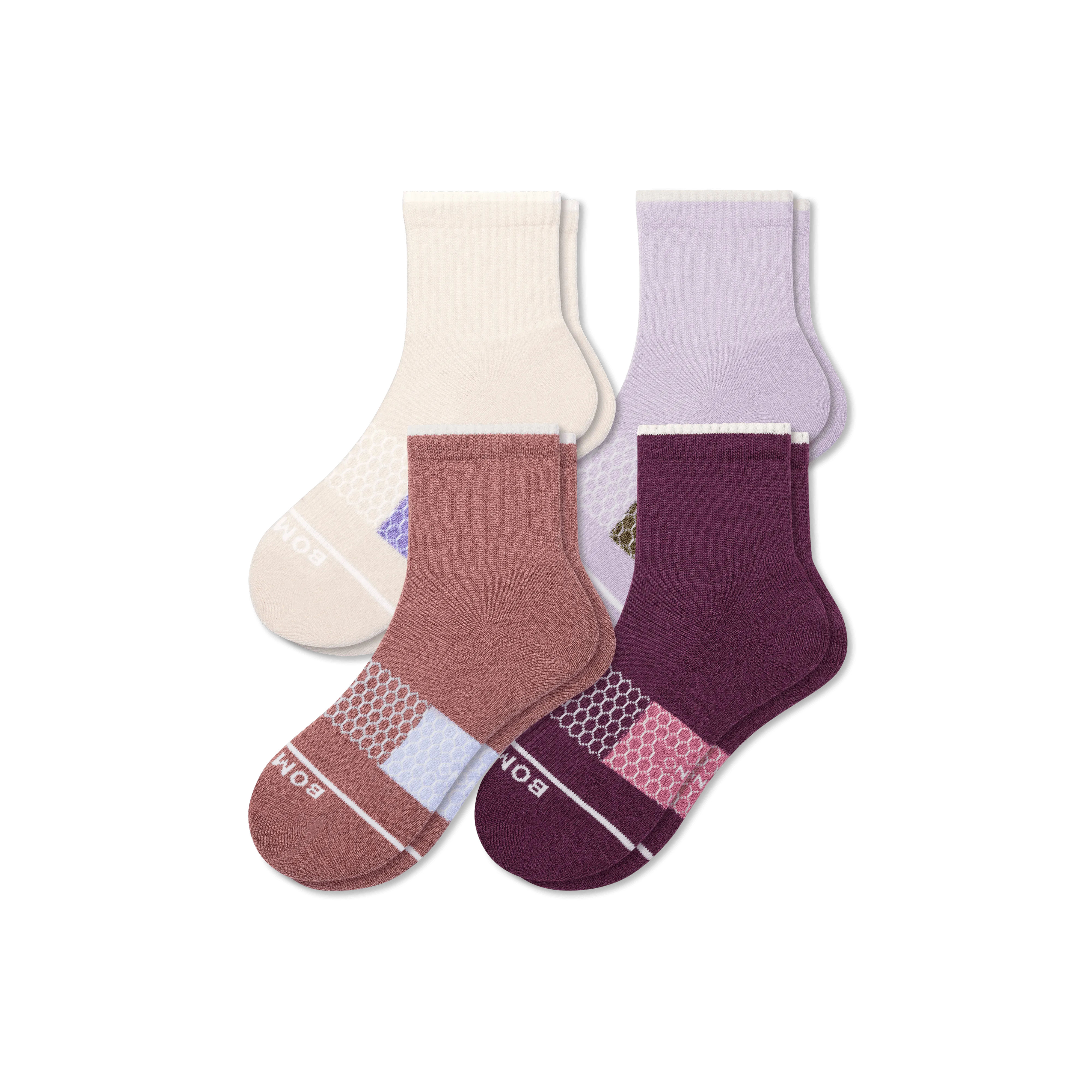 Women's Merino Wool Blend Quarter Sock 4-Pack