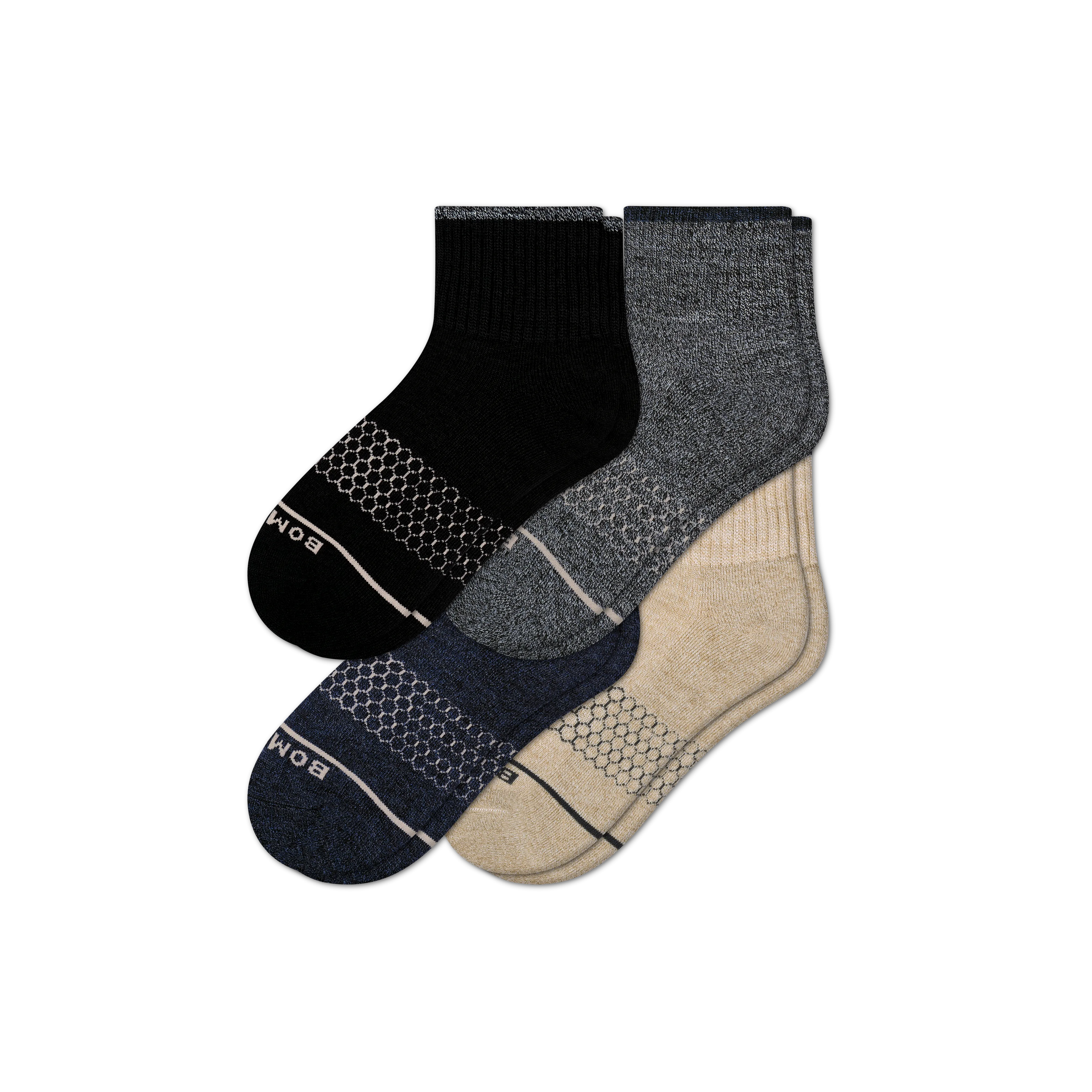 Women's Merino Wool Blend Quarter Sock 4-Pack