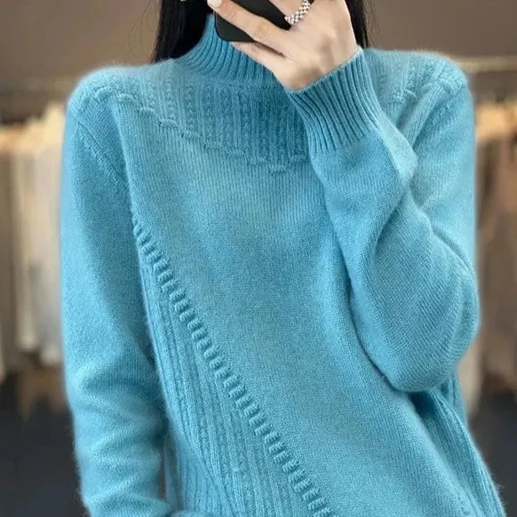Women's Winter Thickened Pure Wool Sweater