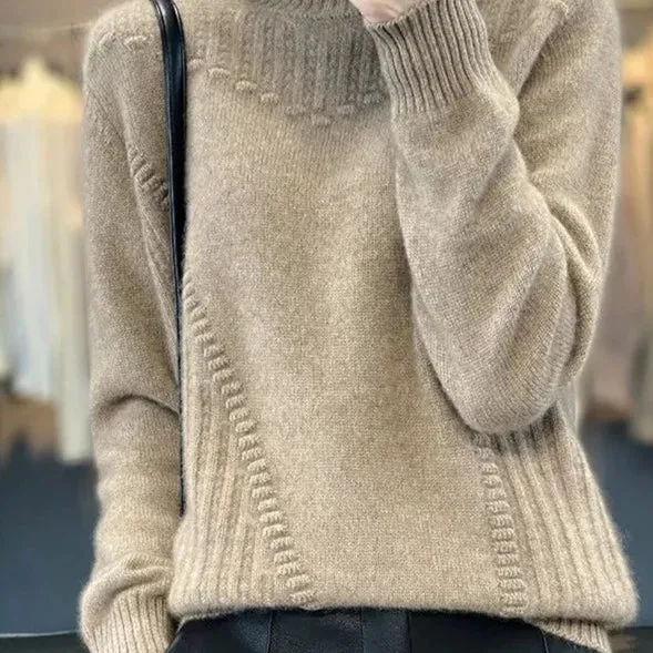 Women's Winter Thickened Pure Wool Sweater