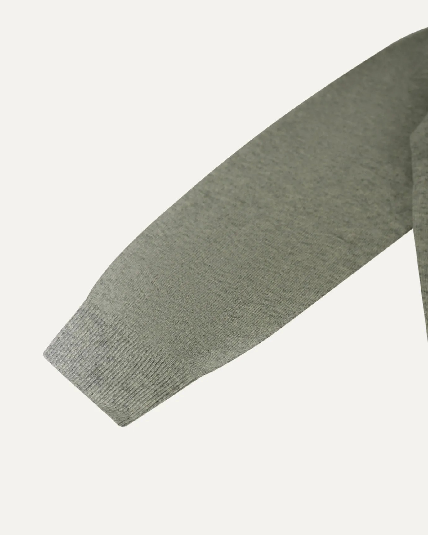 Wool Classy Hoodie - Gray & Navy Blue Logo