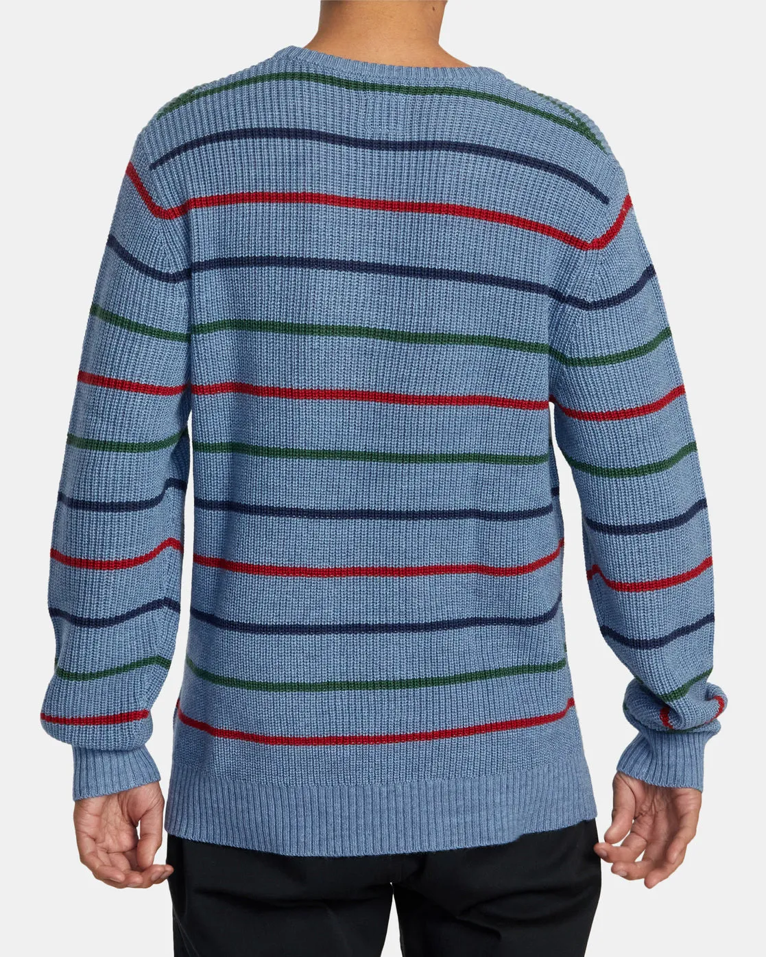 Yalla Stripe Sweater - Blue Heather