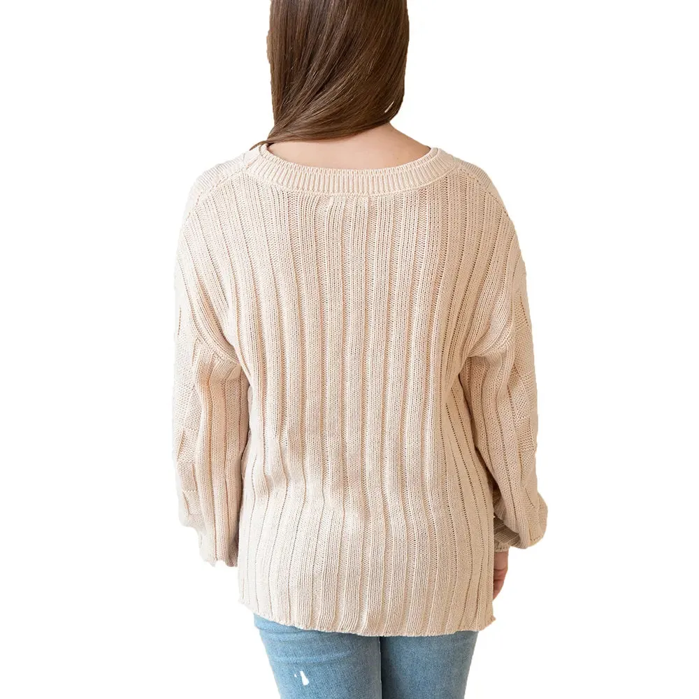 Z Supply Women's Foster Checker Sweater