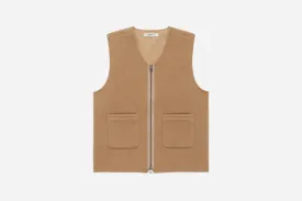 Zip Vest ~ Coyote Wool/Cashmere